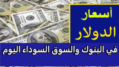 لحظة بلحظة الدولار يرتفع من جديد | كم سعر الدولار اليوم في مصر في السوق السوداء والبنوك