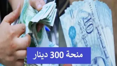 منحة 300 دينار تونسي للعام 2024