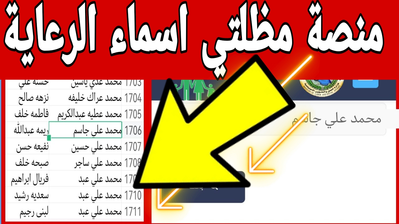 استعلـم عن اسمـك من هنـا.. رابـط اسماء الرعاية الاجتماعية الوجبة الاخيرة بجميع مناطق فور اعلانها العراق عبر spa.gov.iq