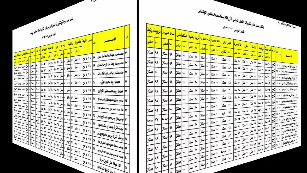 نتيجة الصف السادس الابتدائي الترم الأول برقم الجلوس .. رابط النتيجة وموعد ظهورها