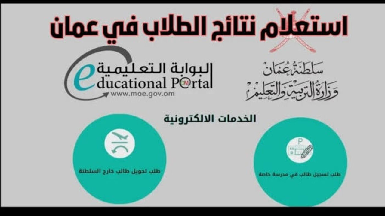 بادر بالاستعلام.. نتائج الطلاب سلطنة عمان الترم الأول 2025 لجميع الصفوف خلال البوابة التعليمية home.moe.gov.om