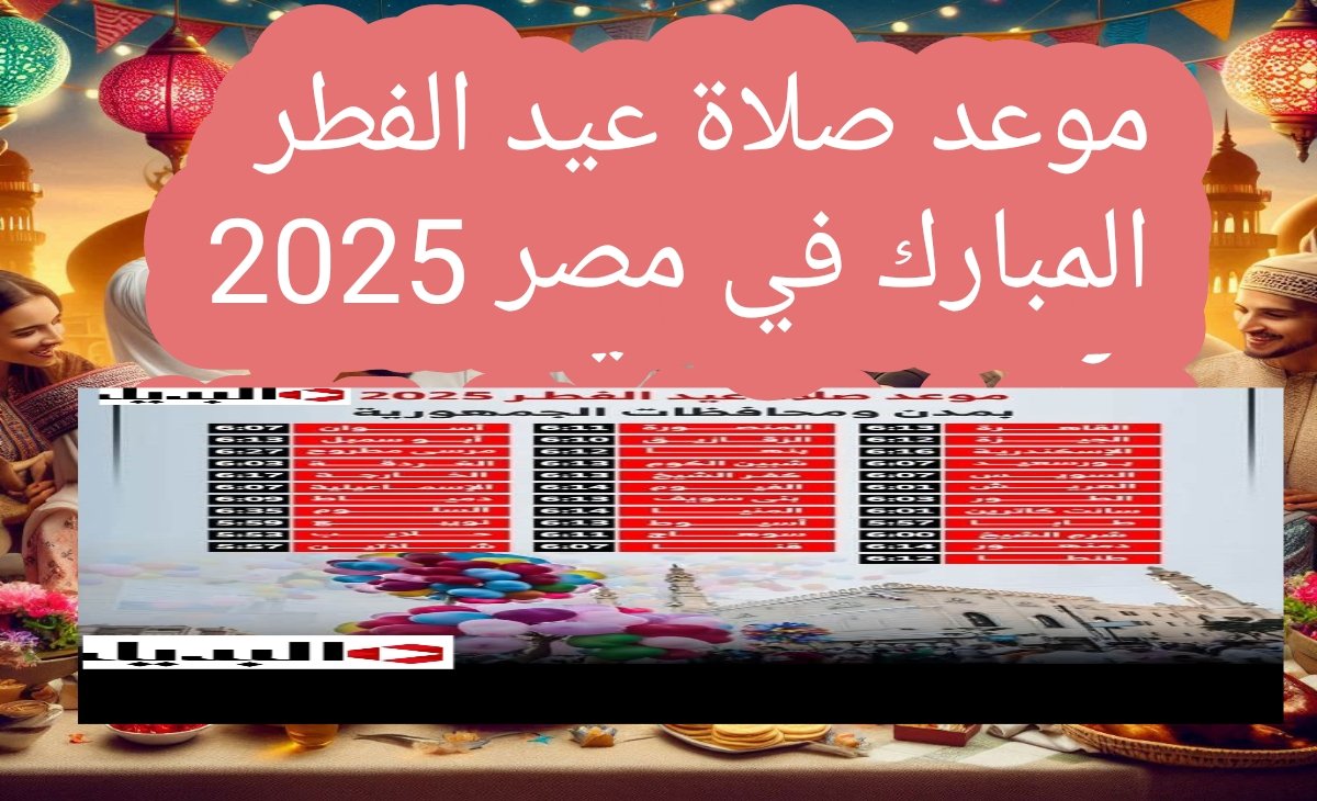 “عيدكـم مبارك” موعد صلاة عيد الفطر 2025 مصر بعد تحري هلال شوال + أجمل عبارات تهنئة بعيد الفطر.. ابعتها لأصحابك وعيد عليهم