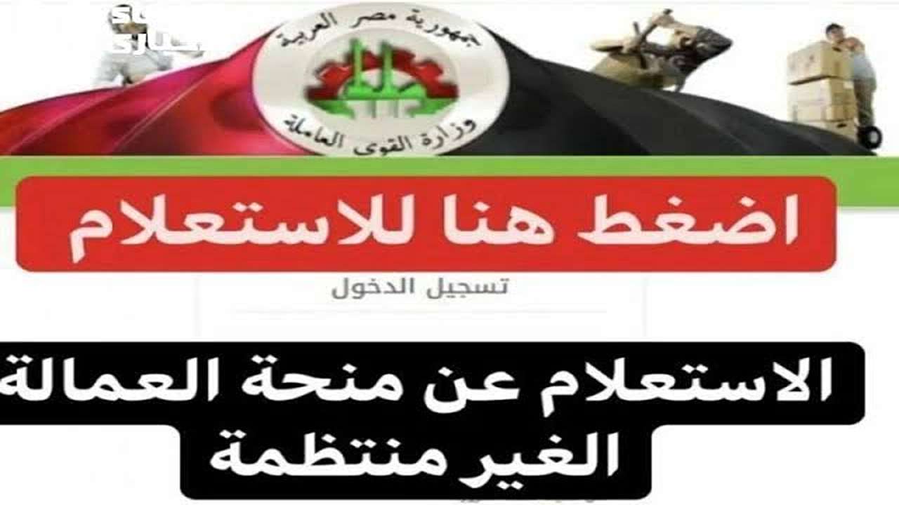 سجل الآن.. رابط manpower.gov.eg التسجيل في منحة العمالة الغير منتظمة 2025 موقع وزارة القوى العاملة