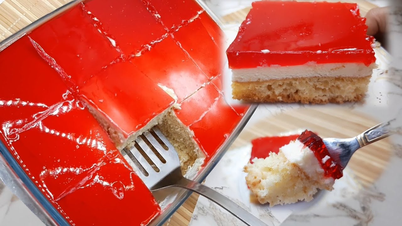 مش هتشتريها من برة تاني.. طريقة عمل كيكة البسكويت الباردة بالجيلي زي الجاهزة