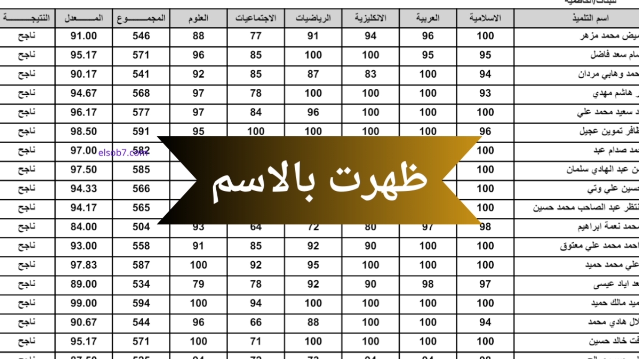 «تم الرفع» نتائج السادس الابتدائي الأنبار 2025 على رابط نتائجنا.. مبروك النجاح