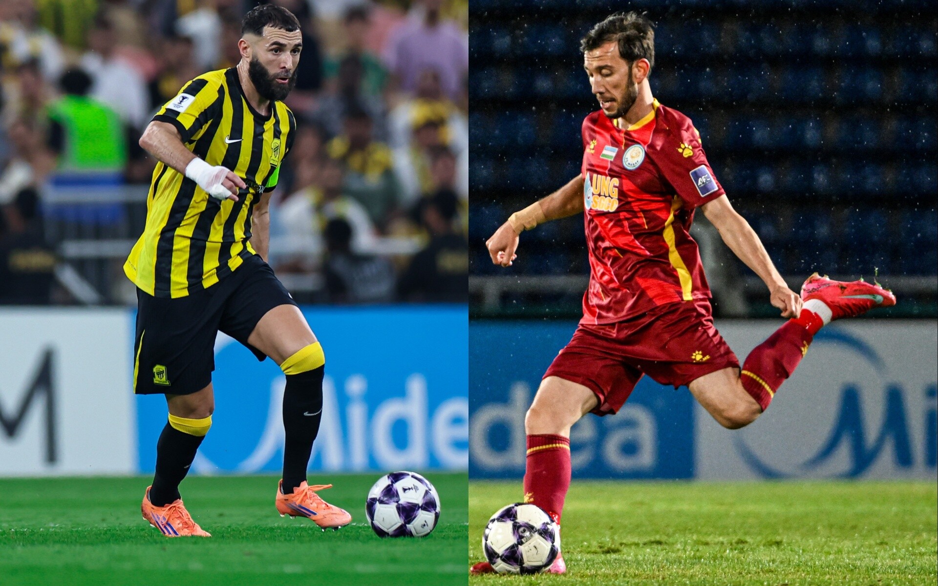 Al-Ittihad vs Nasaf.. القنوات الناقلة لمباراة الاتحاد وناساف الان في دوري ابطال اسيا للنخبة.. بنزيما في الهجوم