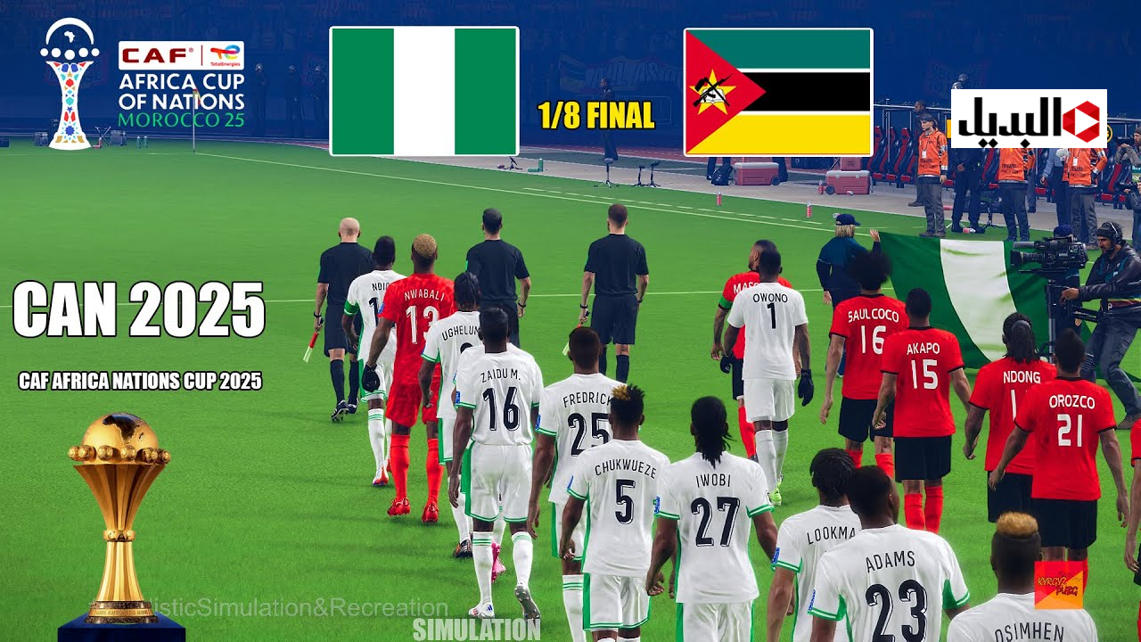 “مـاتش Nigeria vs Mozambique” قنـاة تذيـع مباراة نيجيريا وموزمبيق في كاس امم افريقيا 2025 اليـوم